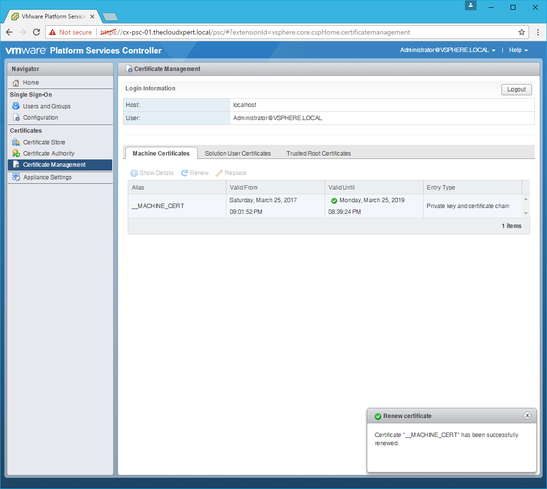 Replacing vCenter Server when vSAN Encryption is configured (76306)